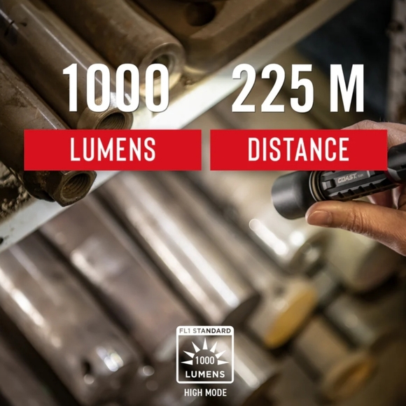 RECHARGEABLE - Coast XP9R 1000 Lumen USB-C  DUAL POWER LED Flashlight - Picture 3 of 13